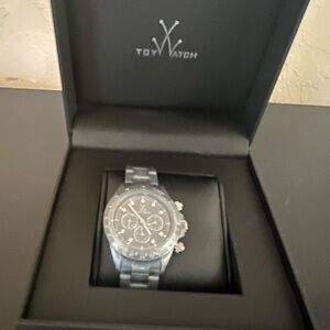 ToyWatch Dark Gray Metallic 43mm Chronograph Watch